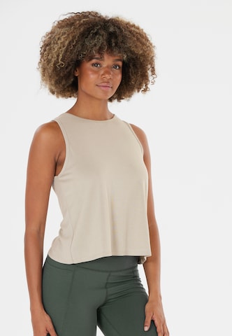 Athlecia Sports Top 'Haze' in Beige: front