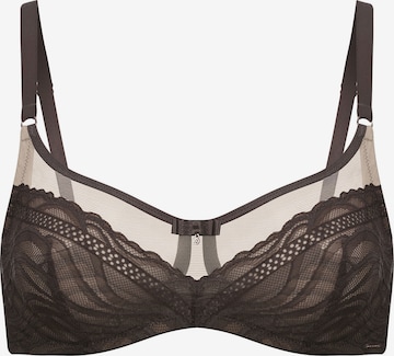 Marc & André T-shirt Bra in Brown: front