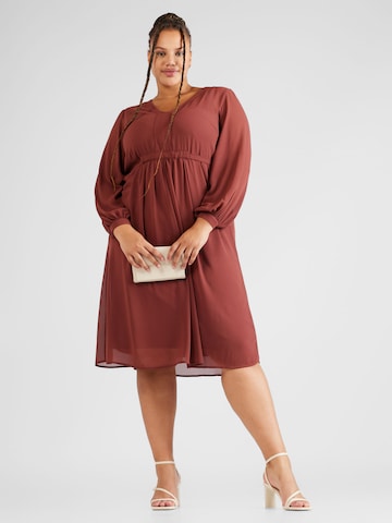 ABOUT YOU Curvy Dress 'Nola' in Brown