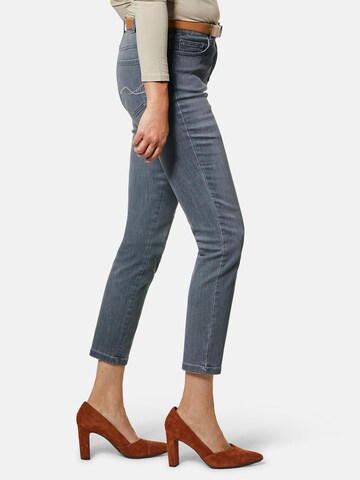 Goldner Slimfit Jeans 'Carla' in Grau