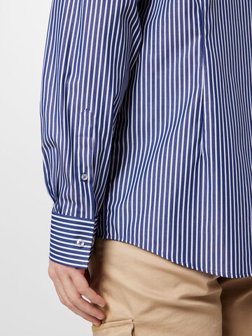 Bruun & Stengade Slim fit Button Up Shirt 'Rangnick' in Blue