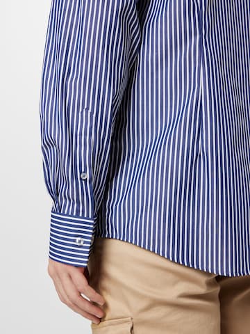 Bruun & Stengade Slim fit Button Up Shirt 'Rangnick' in Blue