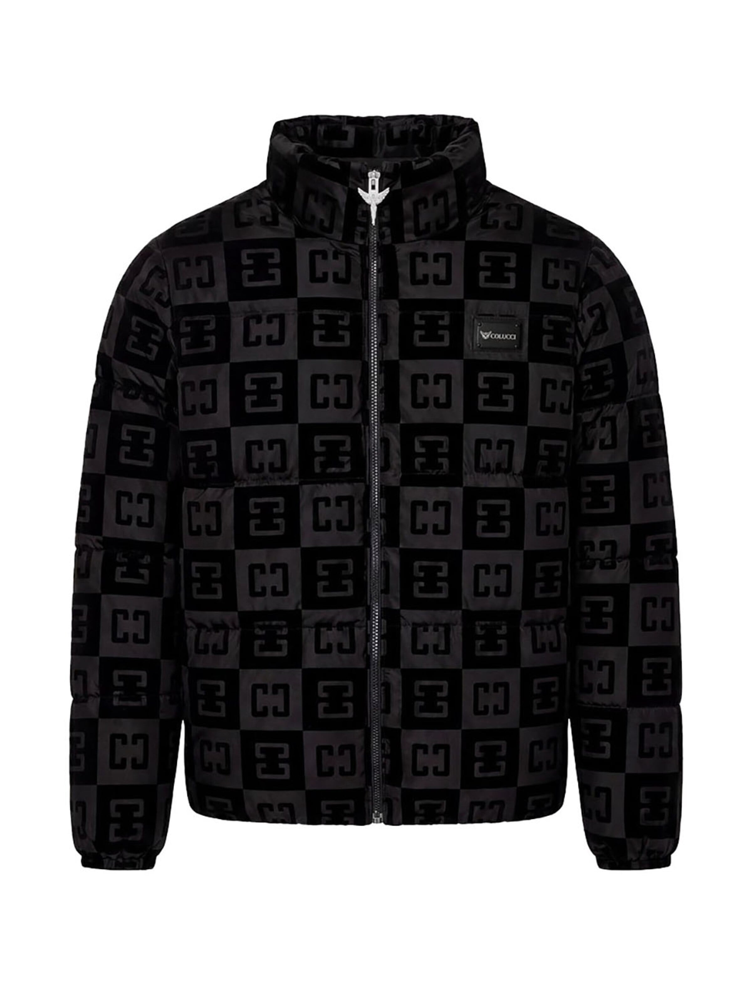 Veste d’hiver 'Checkerboard' Colucci en noir : devant