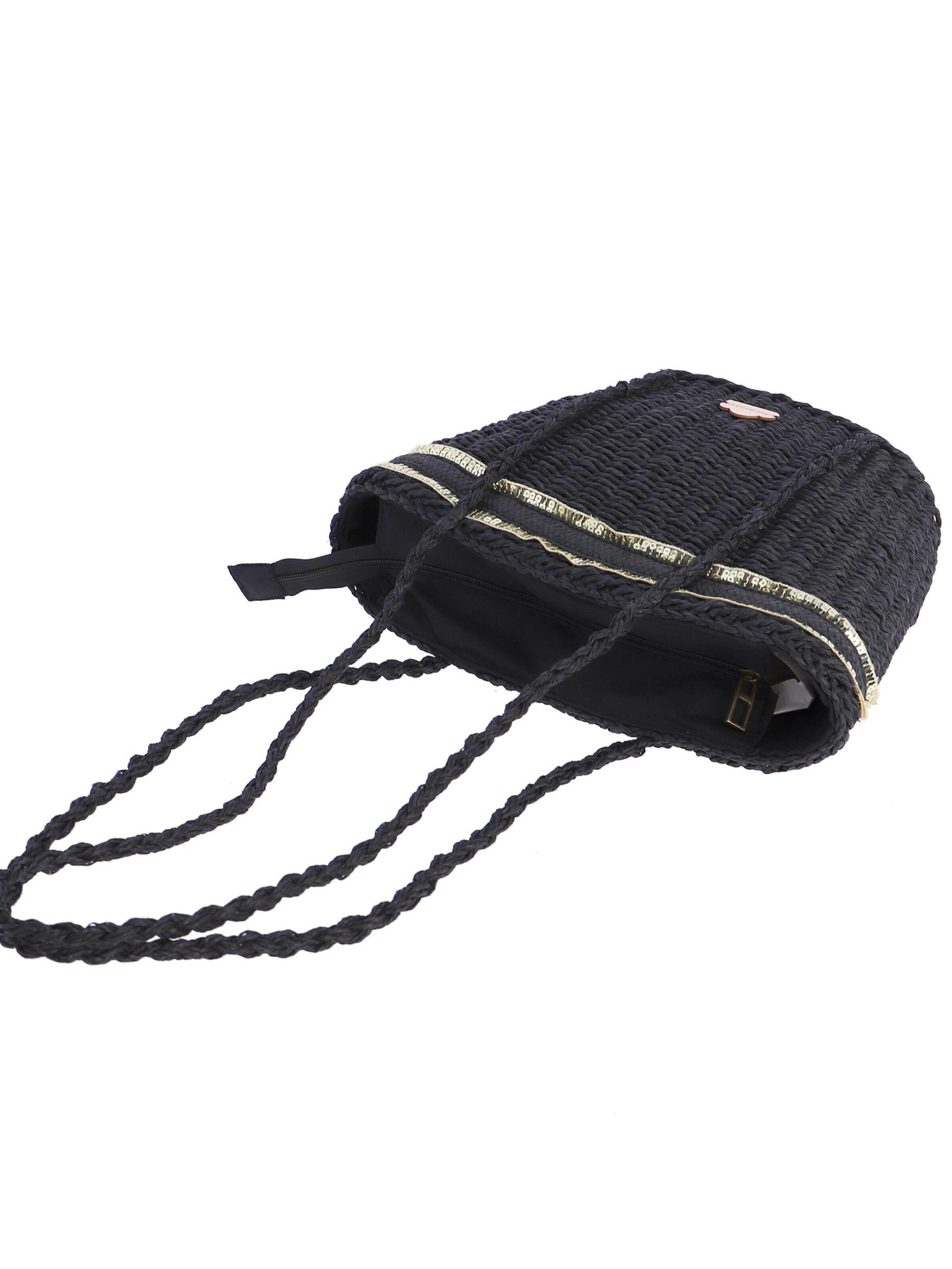 Don Algodon - Shopper 'Bolso bandolera nature para mujer DON ALGODON Shirin con cremallera' en negro