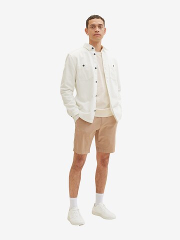 TOM TAILOR Regular Shorts in Braun