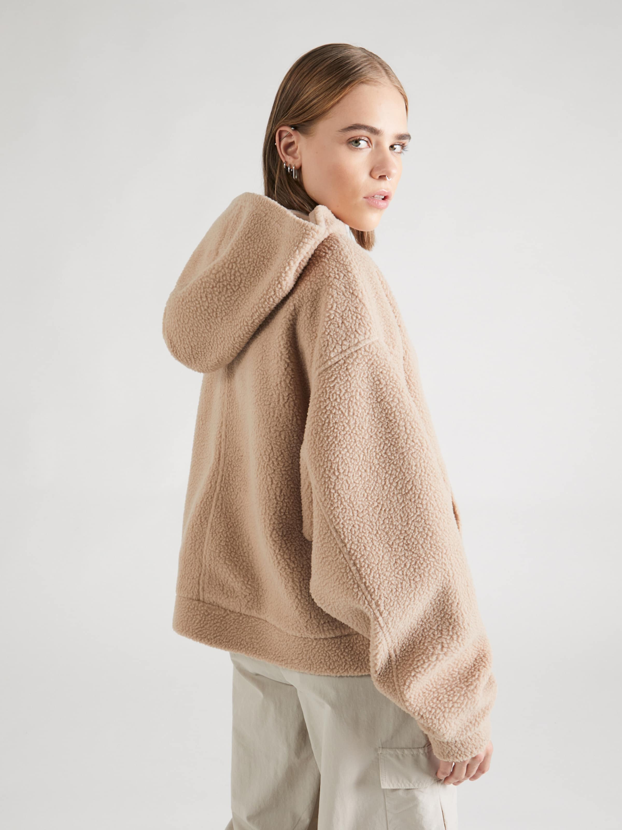 Topshop borg zip up jacket shop