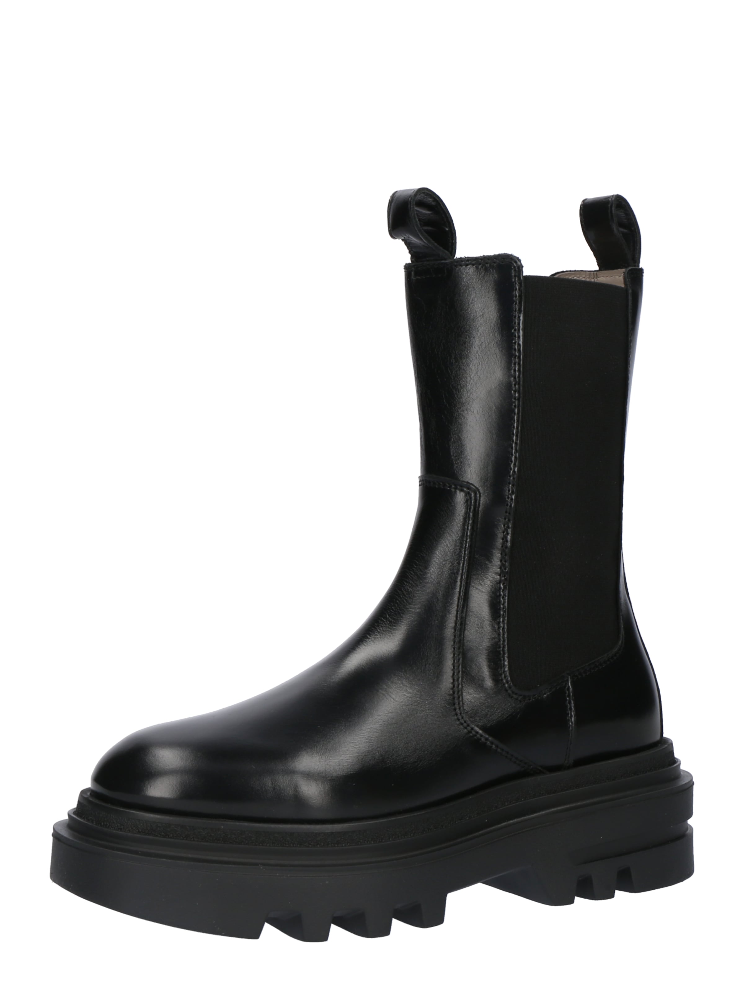 AllSaints Chelsea Boots in Schwarz: Vorderseite