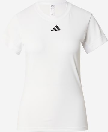 ADIDAS PERFORMANCE - Camiseta funcional en blanco: frente