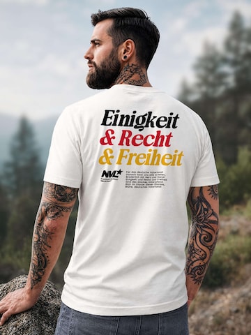 Neverless Shirt 'Unity & Freedom'‌‌‌‌‌‌‌‌‌ in Weiß