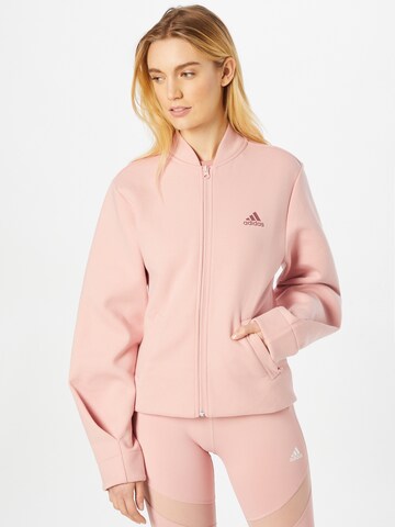 ADIDAS SPORTSWEAR Sports sweat jacket in Pink: front