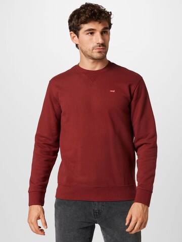LEVI'S ® Regular Fit Sweatshirt 'Original Housemark' i rød: forside