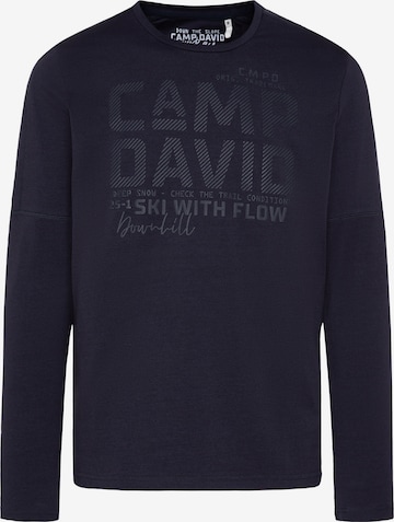 T-Shirt CAMP DAVID en bleu : devant