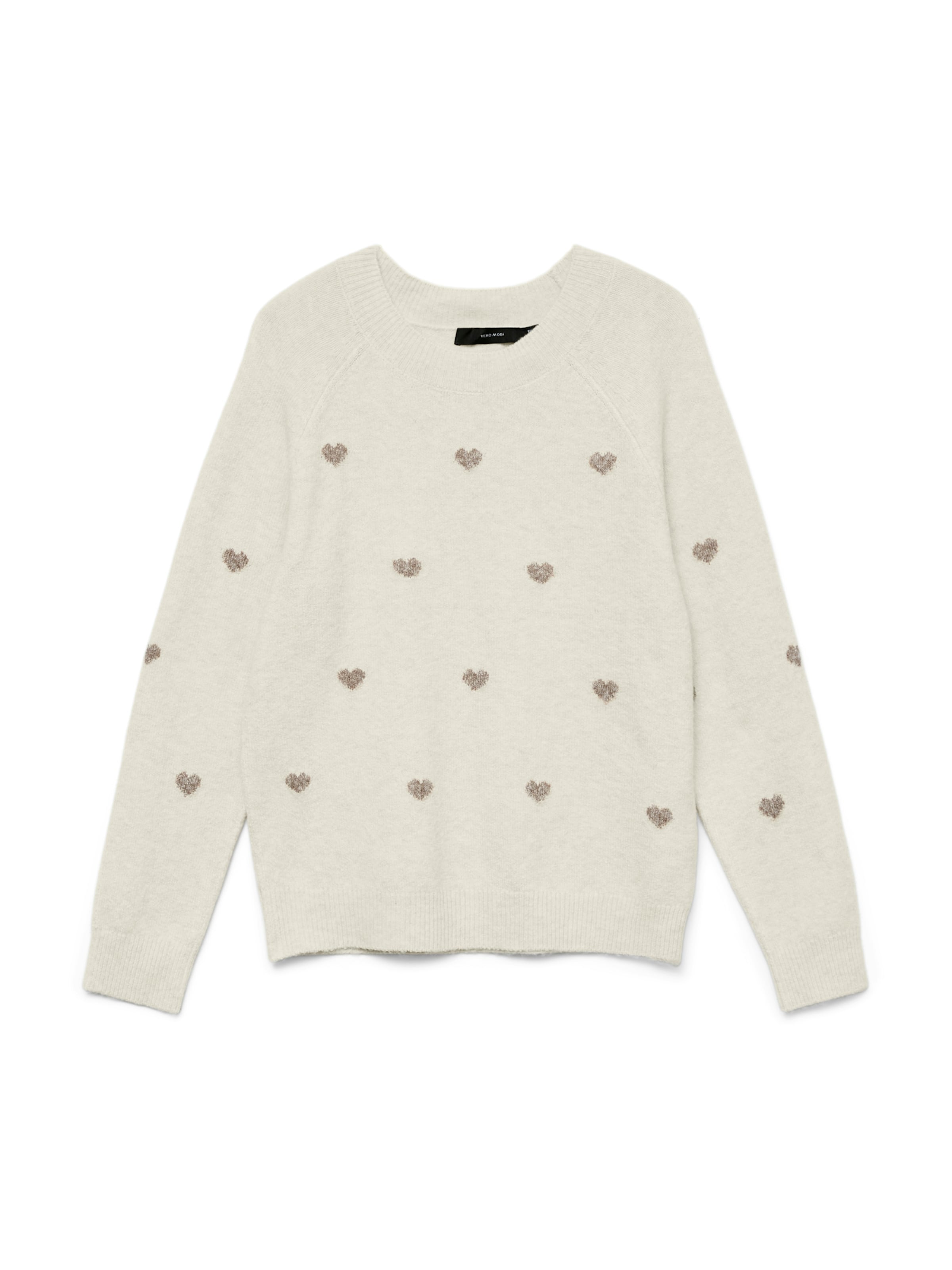 VERO MODA Пуловер 'VMDOFFY' в бежово: отпред