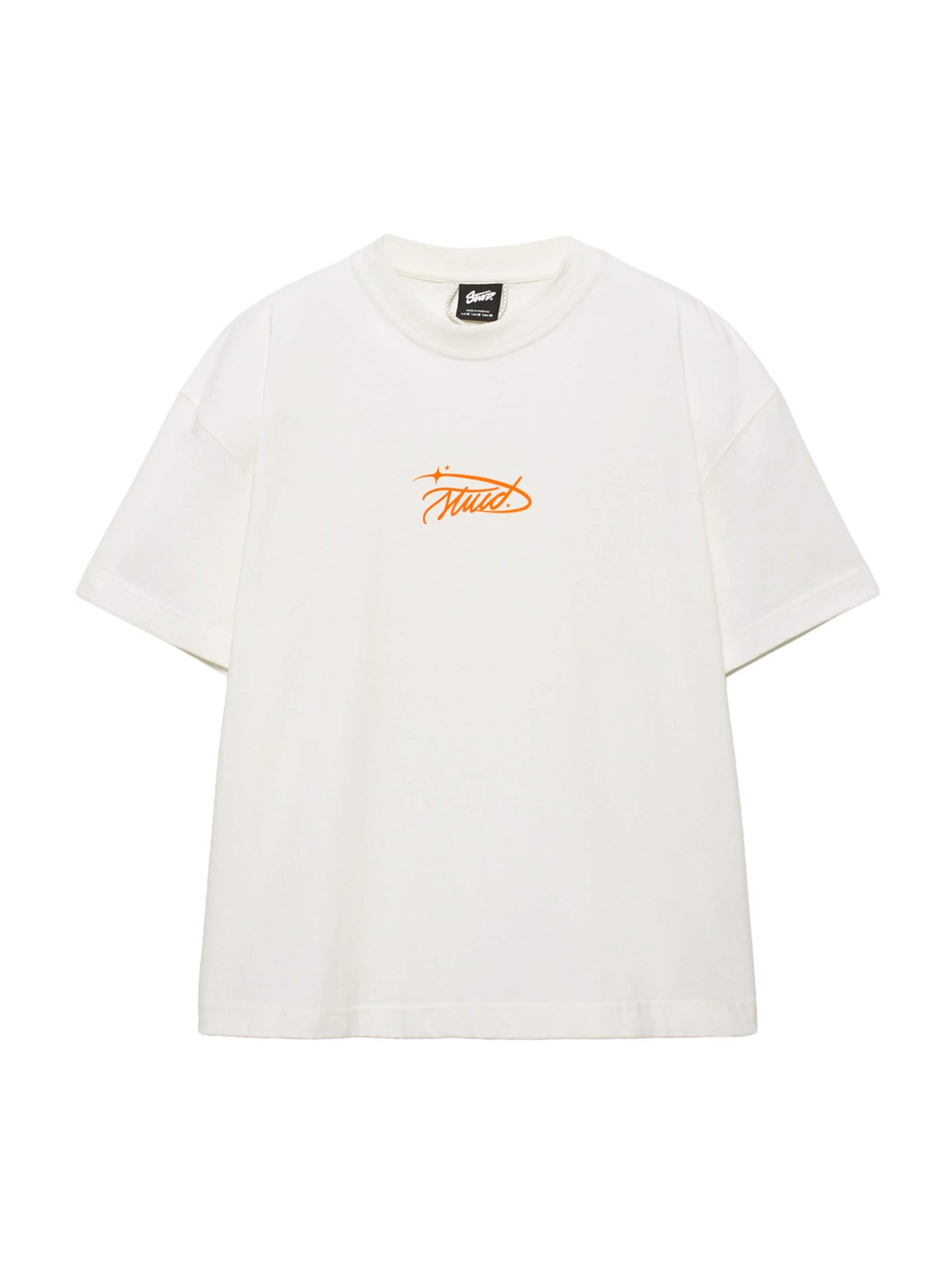 Pull&Bear Shirt 'STWD' in White: front