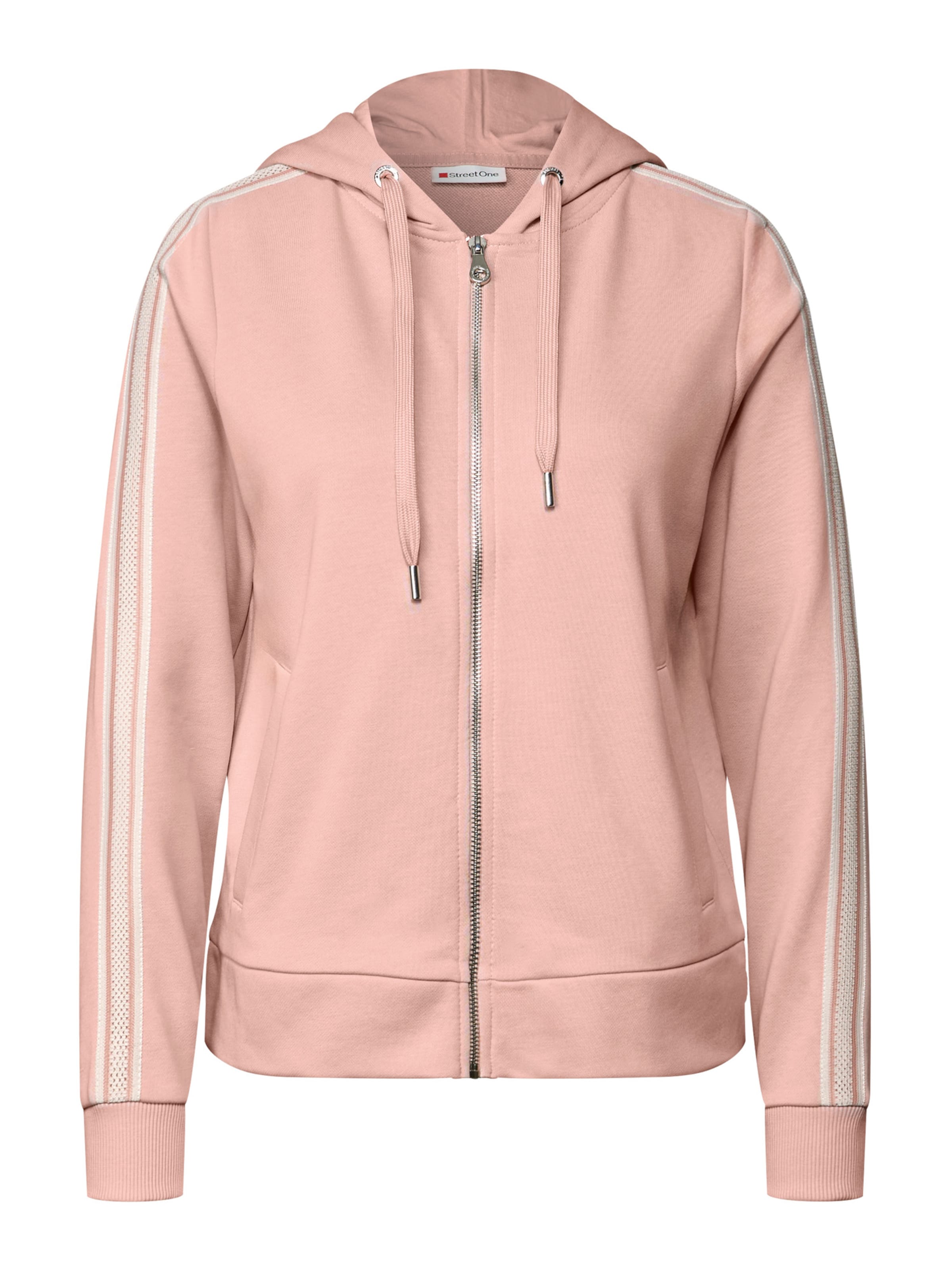 STREET ONE Ζακέτα φούτερ σε ροζ: μπροστά