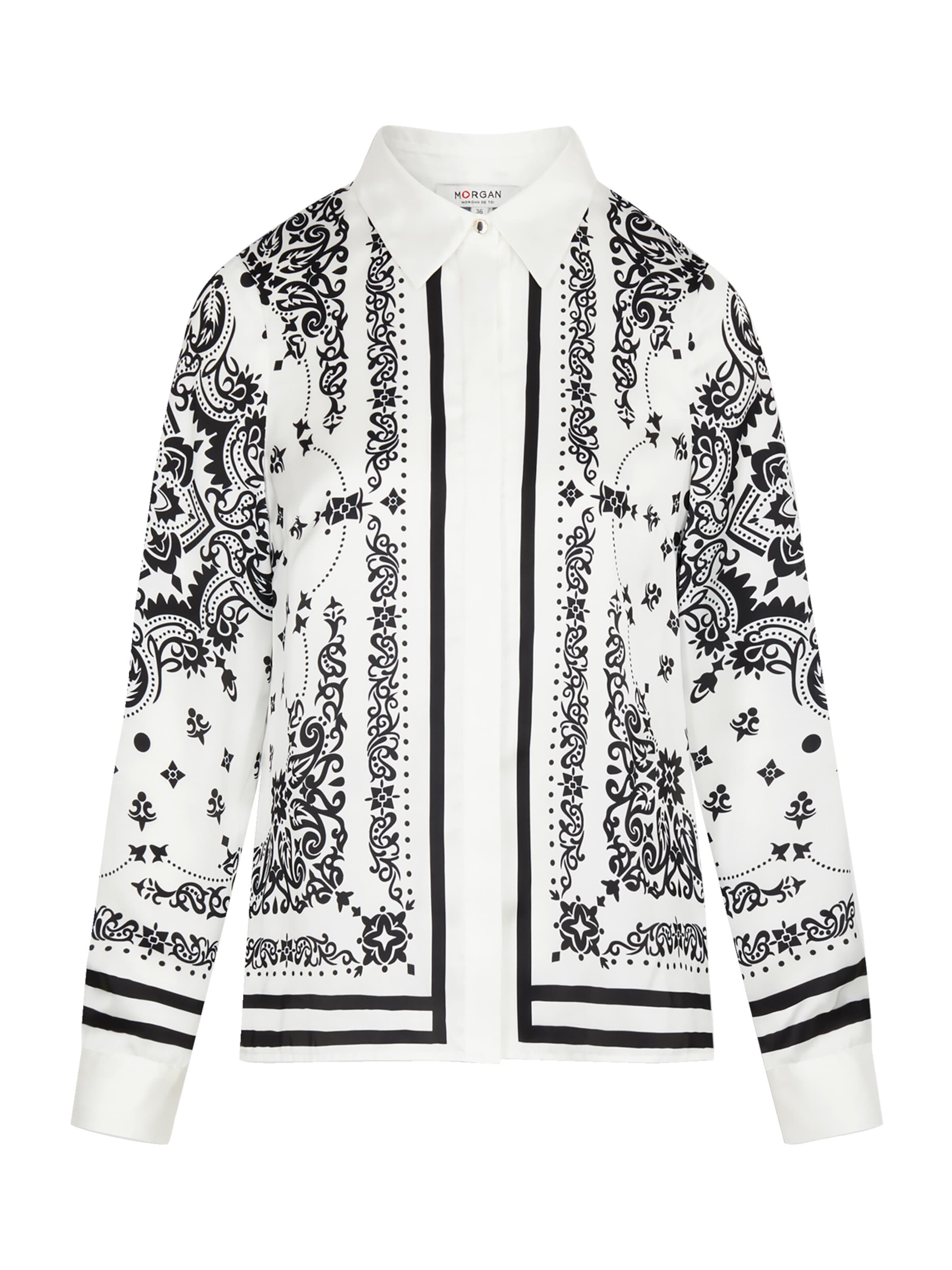 Morgan Блуза '261-CFOULAR' в бяло: отпред