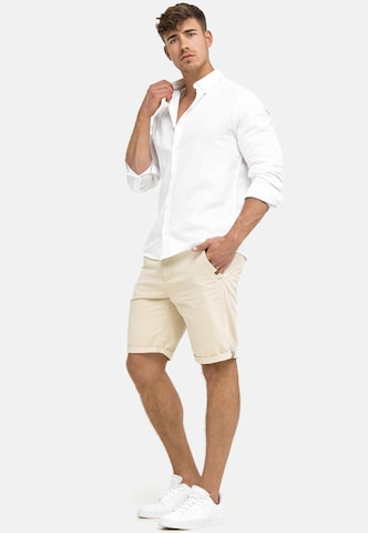 Regular Pantalon 'Cuba' INDICODE JEANS en beige