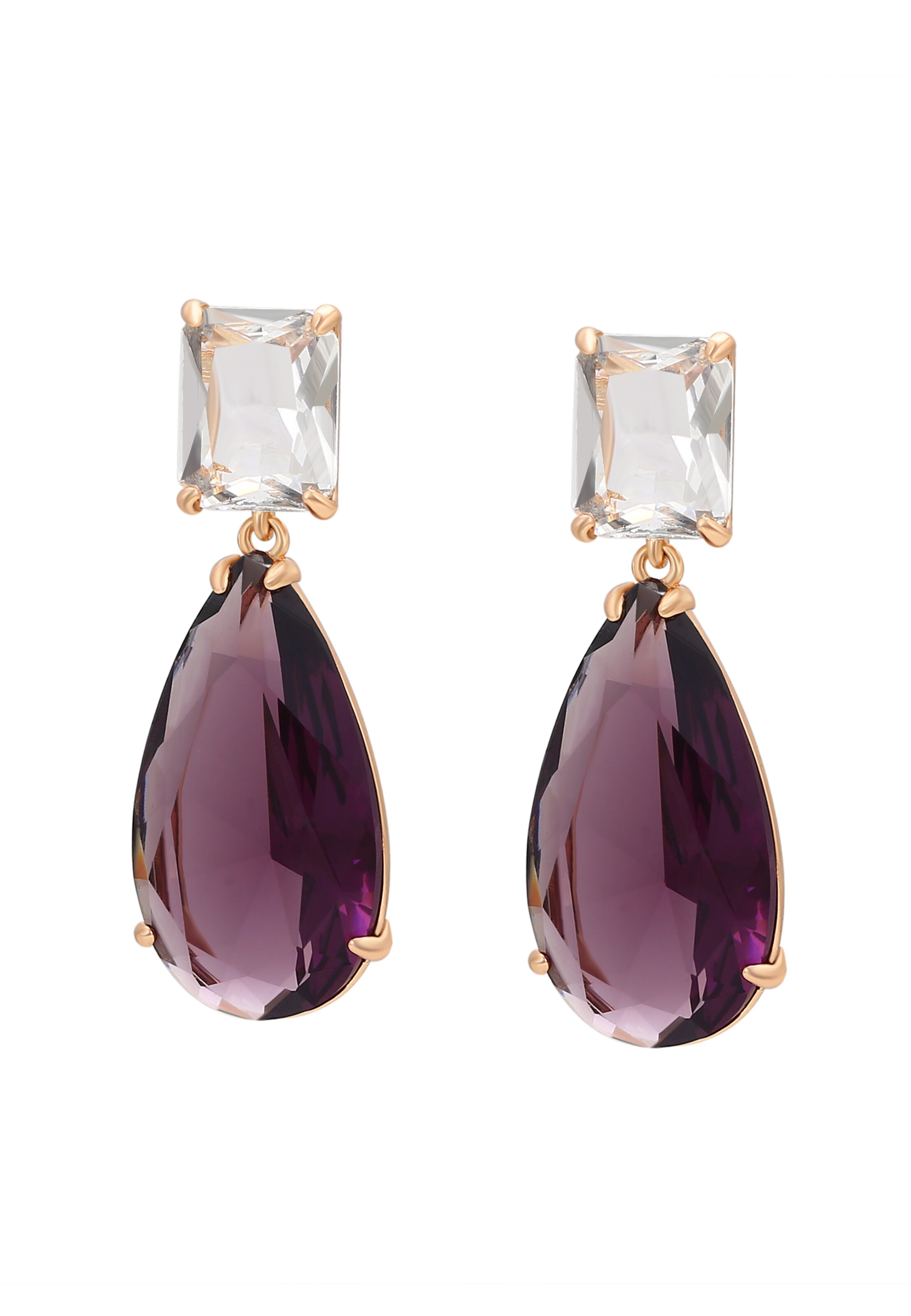 faina - Brincos em roxo: frente