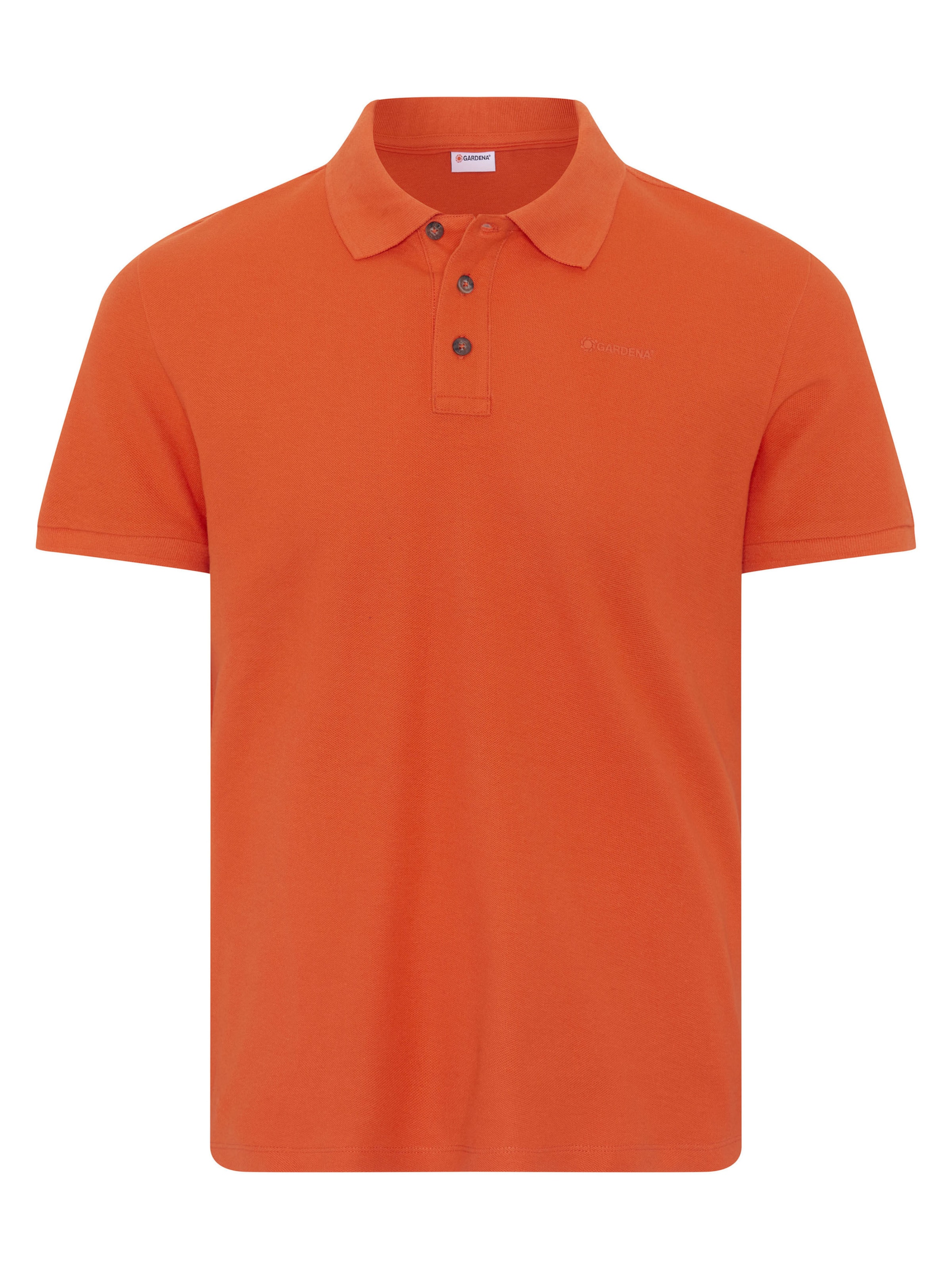 Gardena Poloshirt in Orange: Vorderseite
