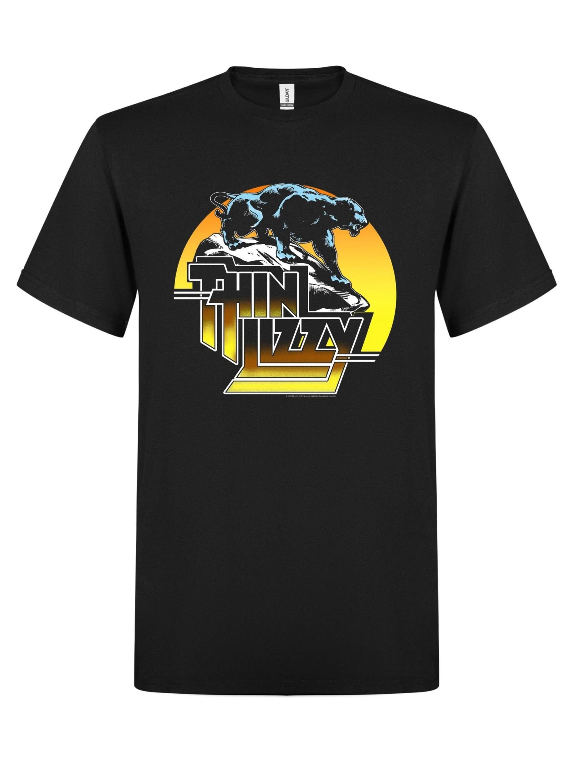 Thin Lizzy Shirt 'Thin Lizzy Nightlife T-Shirt' in Black: front
