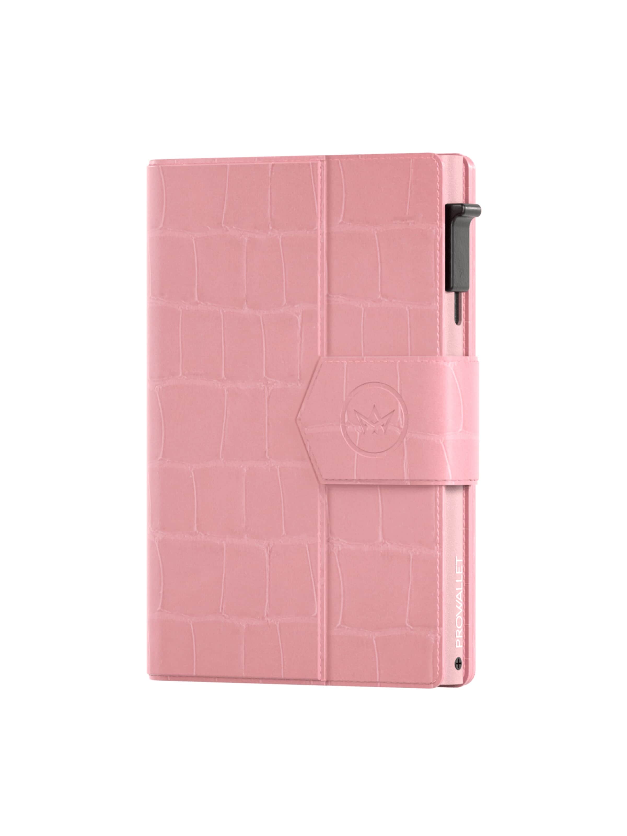 Prowallet Wallet 'Pasjeshouder Plus Croco' in Pink