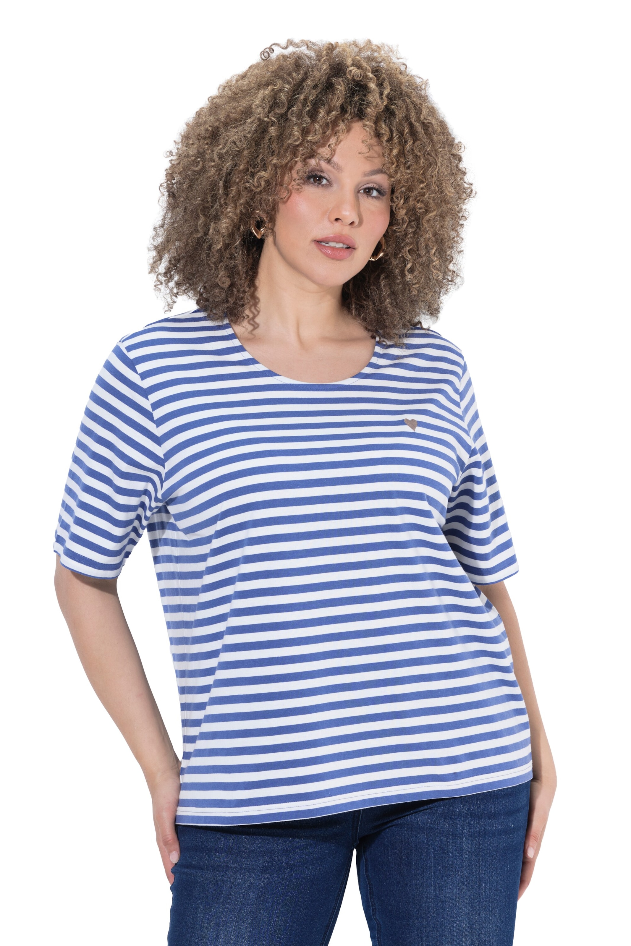 Ulla Popken Shirt in Blau: Vorderseite