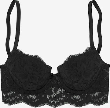 s.Oliver - Push-up Sujetador en negro: frente