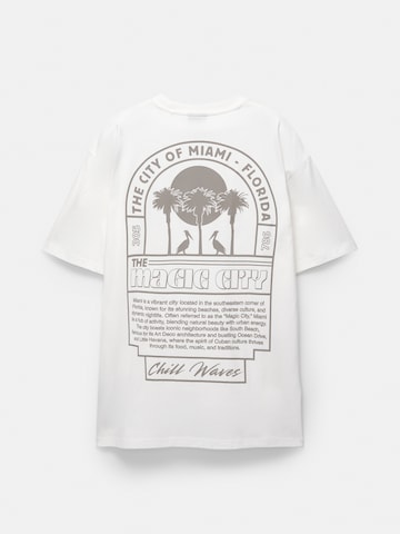 Pull&Bear Shirt 'MIAMI' in White