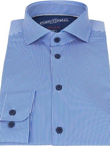 PURE Slim fit Button Up Shirt in Blue