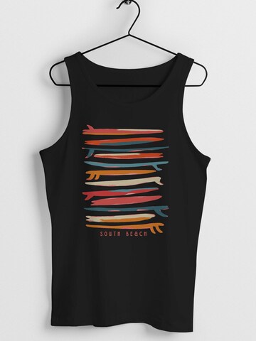 Neverless Shirt 'Surf Boards South' in Black