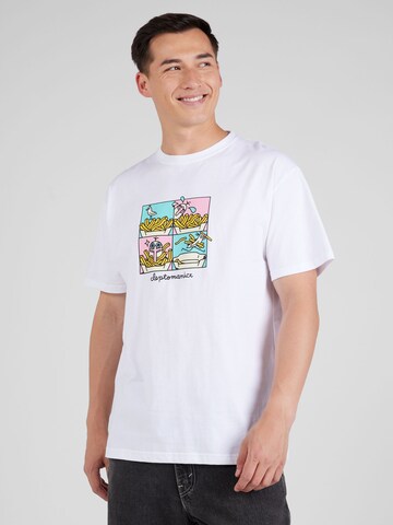 Cleptomanicx T-Shirt 'Stealy Gull' in Weiß: predná strana