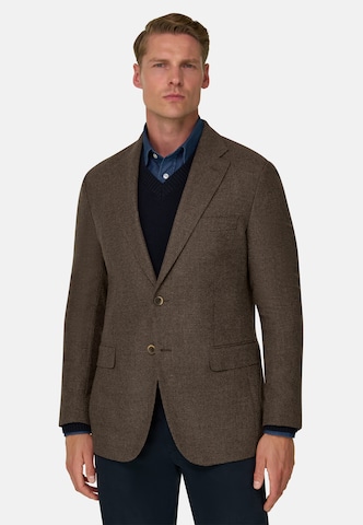 Boggi Milano Regular fit Colbert in Bruin: voorkant