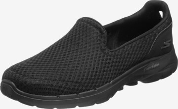 SKECHERS Slip-Ons 'Go Walk 6' in Black: front