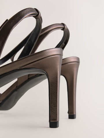 Next Strap sandal in Bronze