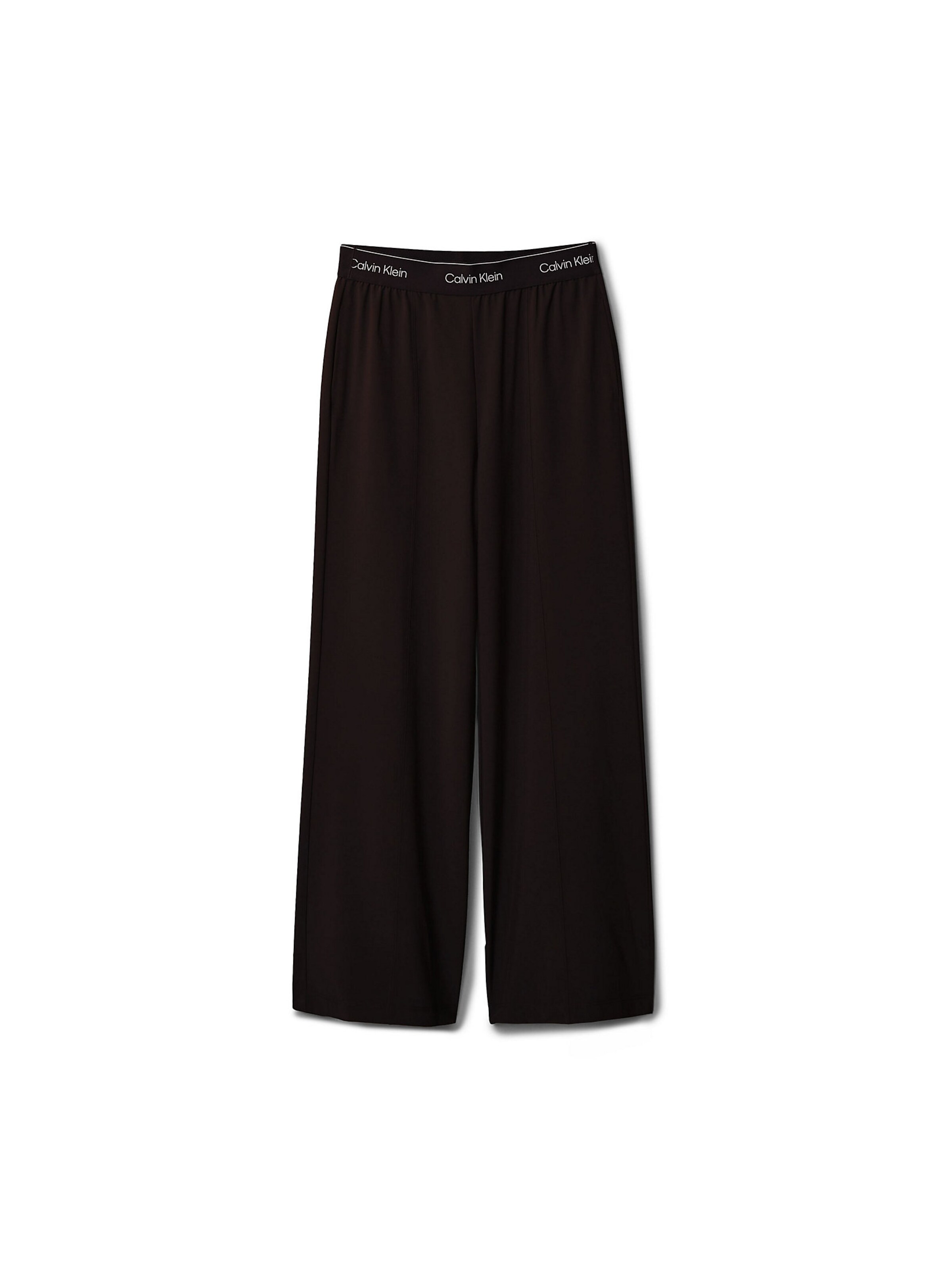 Calvin Klein Sport Wide leg Sports trousers in Black: front