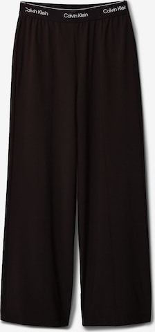 Wide Leg Pantalon de sport Calvin Klein Sport en noir : devant