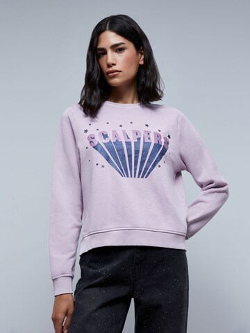 Scalpers Sweatshirt in Lila: voorkant