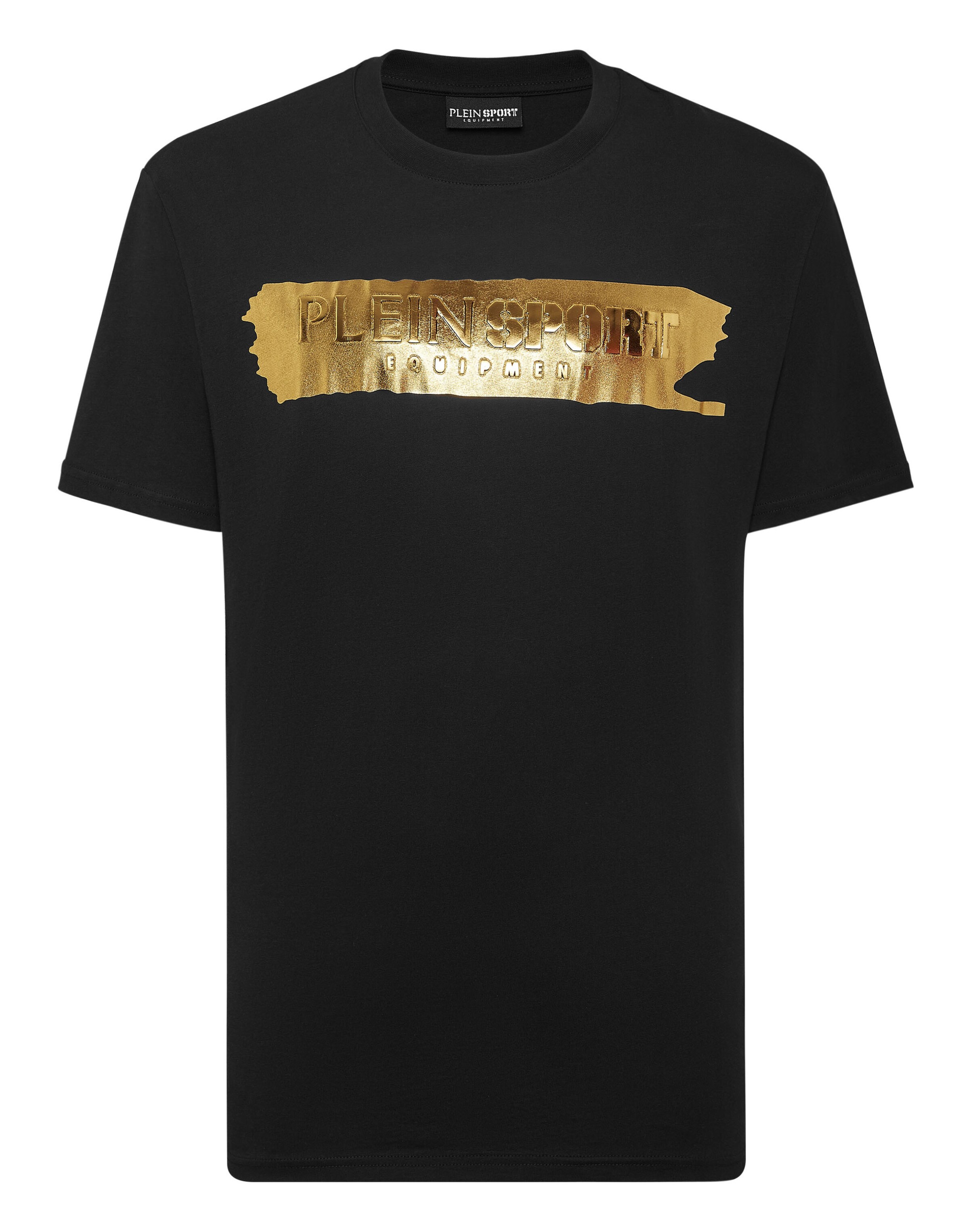 Plein Sport Shirt 'Silver Brush' in Black: front