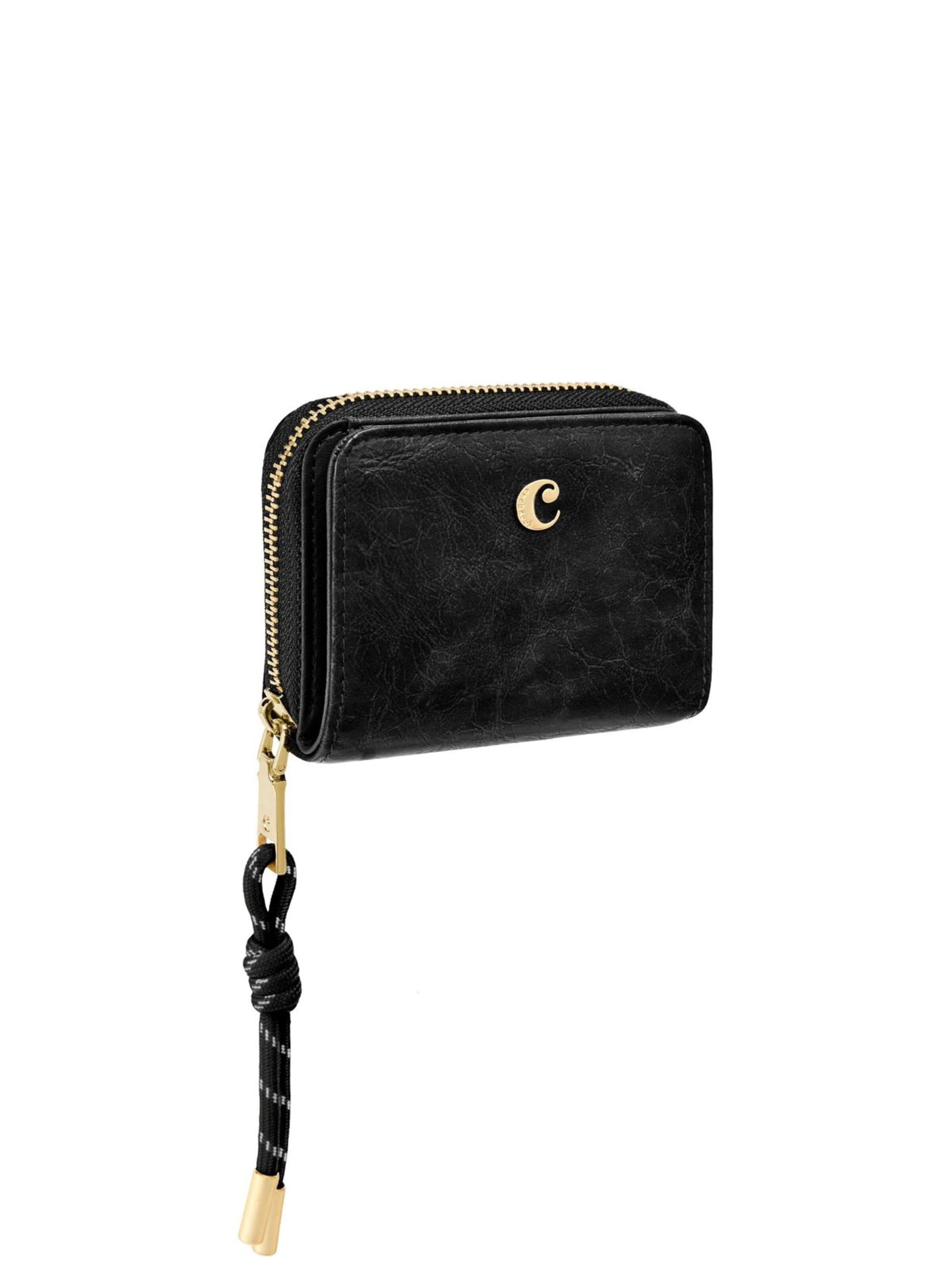 Porte-monnaies 'Card wallet with flap Philomène' Cacharel en noir