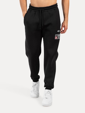Smilodox Tapered Trousers 'Rayk' in Black: front