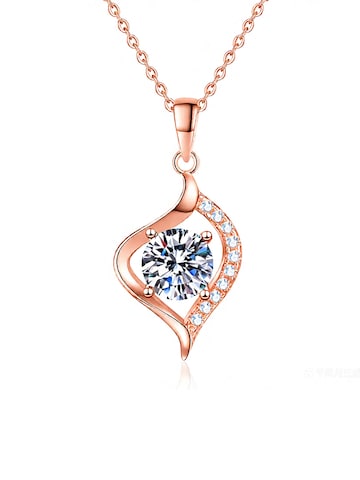 Staufergold Necklace 'Moissanit Anhänger „Twist“ 1ct' in Gold: front