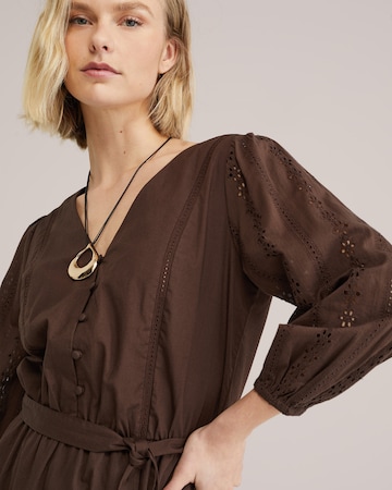 Robe-chemise WE Fashion en marron