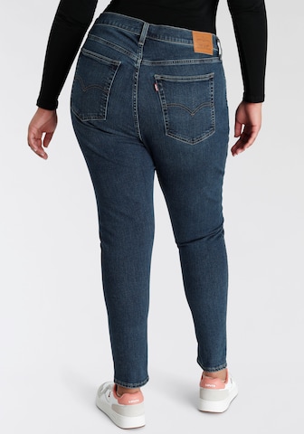 Levi's® Plus Skinny Jeans '721 PL Hi Rise Skinny' in Blauw