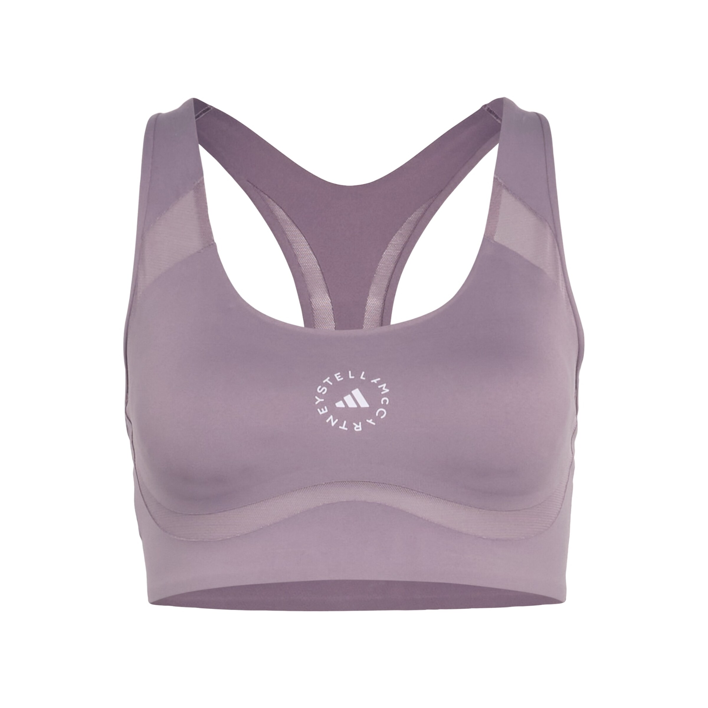 ADIDAS BY STELLA MCCARTNEY Bustier Sport-BH 'Power Impact' in Lila: Vorderseite
