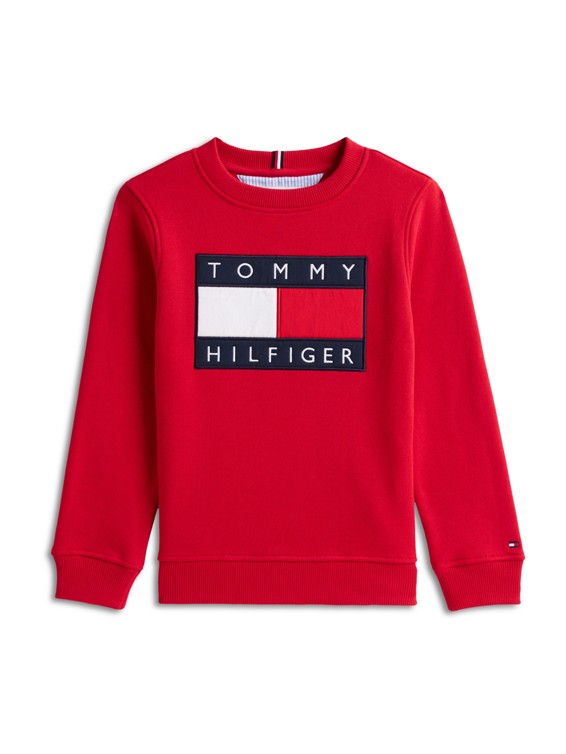 TOMMY HILFIGER - Sweatshirt 'HERITAGE' em vermelho: frente