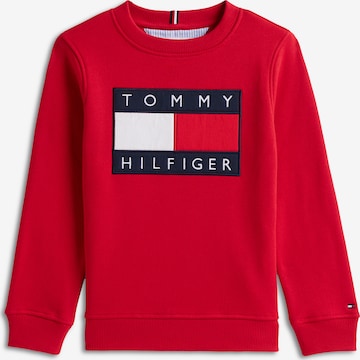 TOMMY HILFIGER Mikina 'HERITAGE' – červená: přední strana