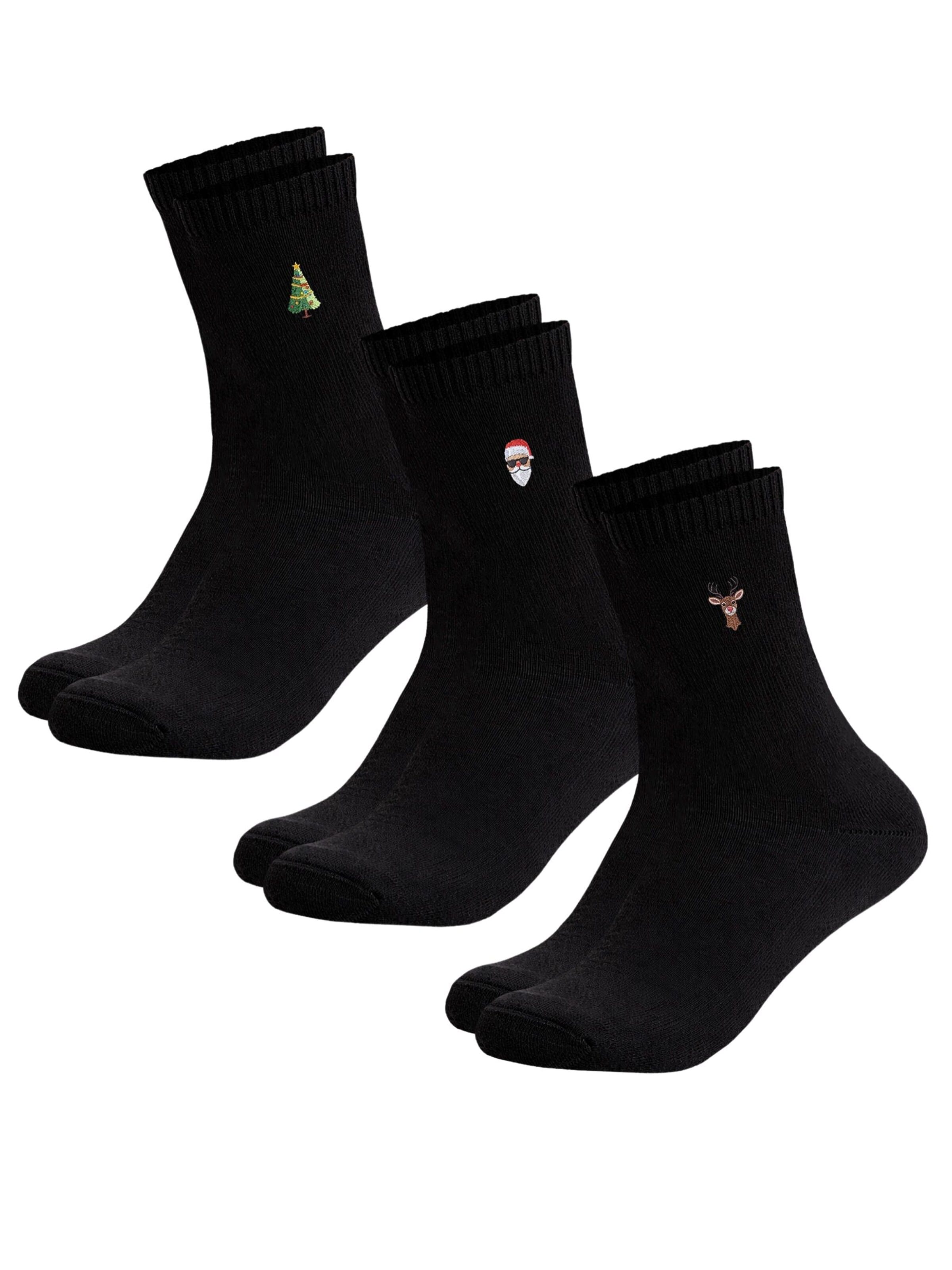 Occulto Socks 'Nick' in Black: front
