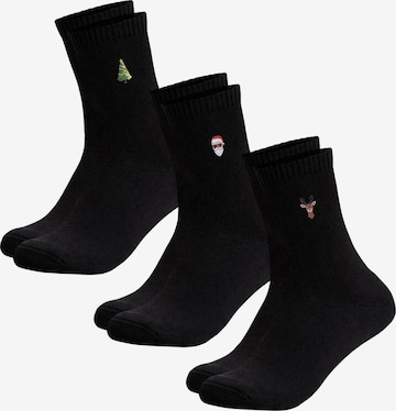 Occulto Socks 'Nick' in Black: front