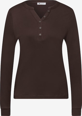 STREET ONE Shirt in Brown: front