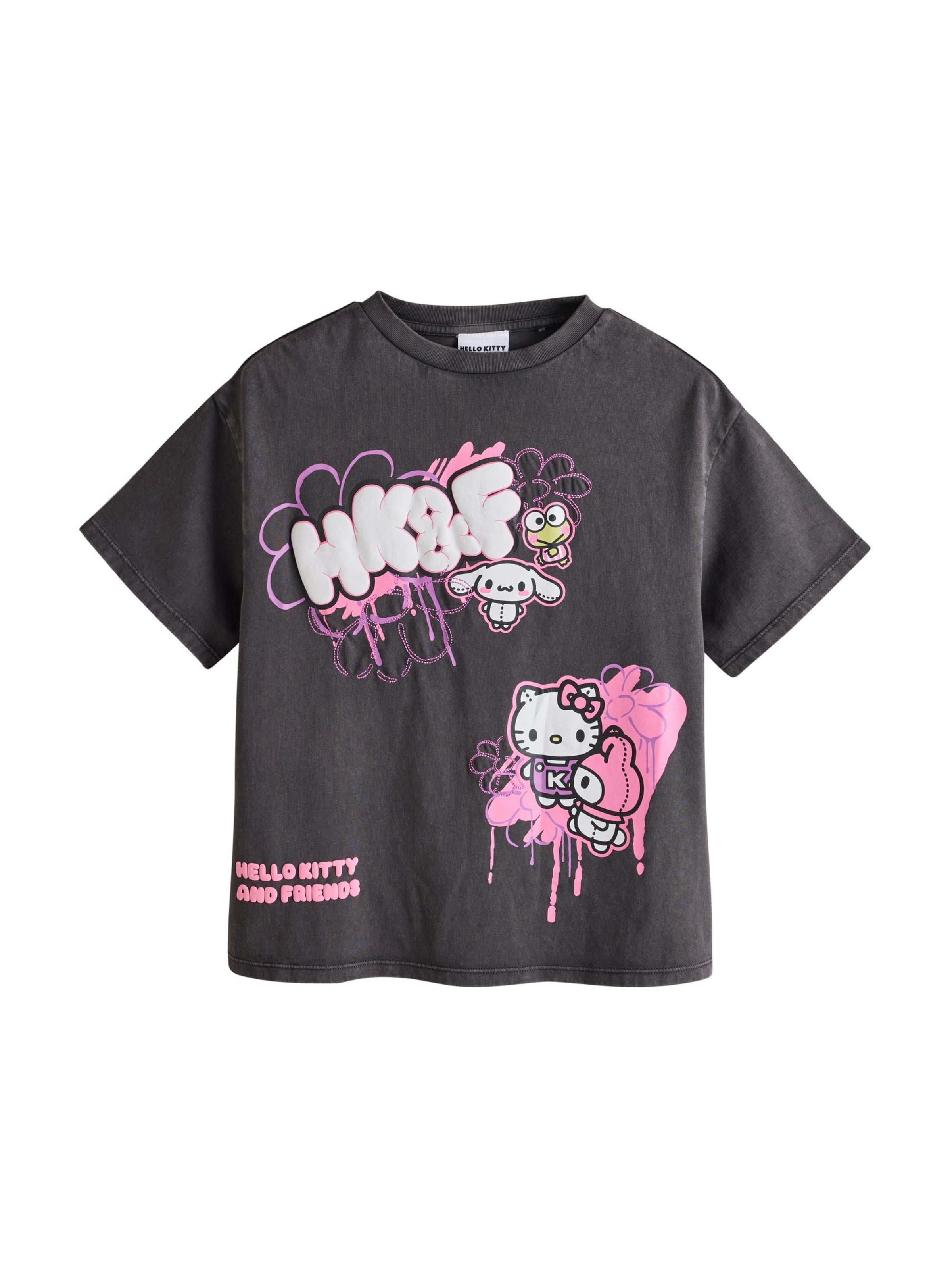 Next - Camiseta 'Hello Kitty' en gris: frente